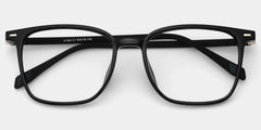 Charles Oversized Black Square Glasses Frames for Women and Men | ZEELOOL