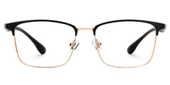 Eaddy Gold Eyeglasses with Rectangle Shape | Zeelool Optical
