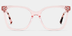Sage Pink Frame Glasses with Rectangle Frame Online | ZEELOOL