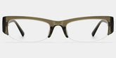 Trevor Clear Brown Rectangle Glasses for Teenager | ZEELOOL