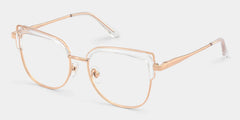 Samson Clear Square Glasses With Adjustable Nose Pads Design