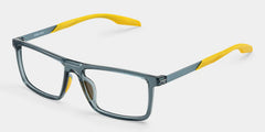 Active Blue Yellow Frame Glasses with Rectangle Frame Online | ZEELOOL
