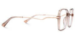 Rendon Beige Square Prescription Glasses | Zeelool