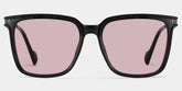 Thin Black Frame Glasses With Square Shape