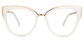 Ruiz Cateye White Glasses | Zeelool Glasses