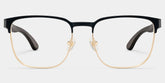 Luke black and gold browline glasses Online | ZEELOOL