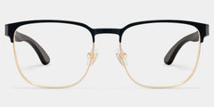 Luke black and gold browline glasses Online | ZEELOOL