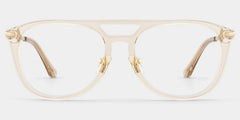 Isabelle Beige Aviator Glasses Frame | Soft Athleisure