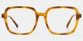 Kenneth Square Beige Tortoise Shell Glasses | ZEELOOL