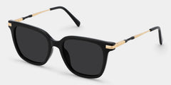 Jacqui Square Black Glasses