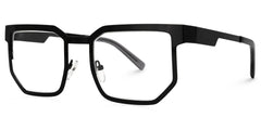 Barber Geometric Black Glasses | Zeelool Glasses