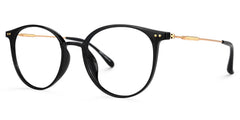 Judsy Round Black Glasses | Zeelool Glasses
