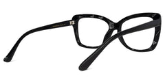 Wendell Black Cat Eye Frame Glasses | Zeelool