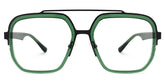 Ace Aviator Green Frame Glasses for Men | Zeelool