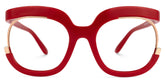 Darice Round Red Eyeglasses and Thick Glasses Frames
