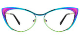 Ellen Cateye Eyeglasses and Iridescent Thin Frames