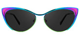 Ellen Cateye Blue-Green Sunglasses | Zeelool Glasses