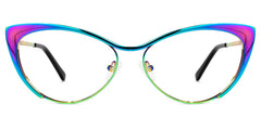 Ellen Cateye Eyeglasses and Iridescent Thin Frames