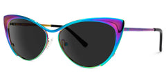 Ellen Cateye Blue-Green Sunglasses | Zeelool Glasses