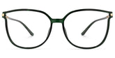 Rodz Square Dark-Green Frame Glasses | Zeelool