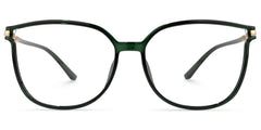 Rodz Square Dark-Green Frame Glasses | Zeelool
