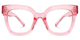 Malcolm Pink Translucent Glasses with Square Frames