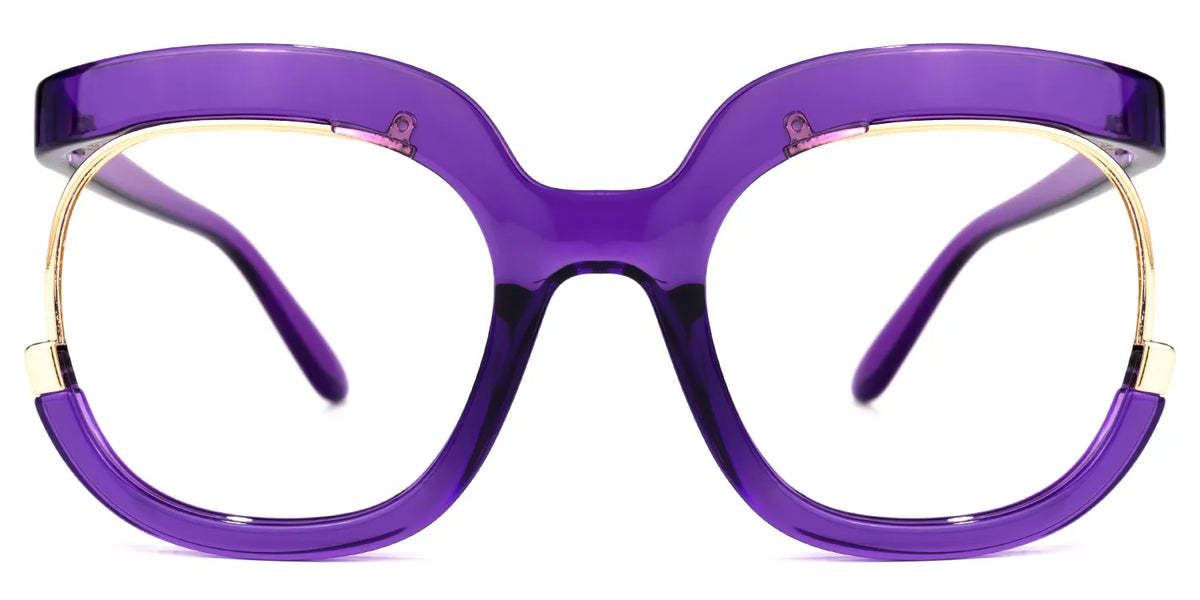 Darice Round Purple Glasses | Zeelool Glasses