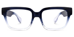Colin Rectangle Dark-Blue Glasses | Zeelool Glasses