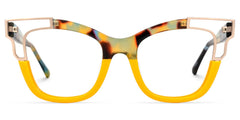 Rhoden Yellow Cateye Frame Glasses | Zeelool