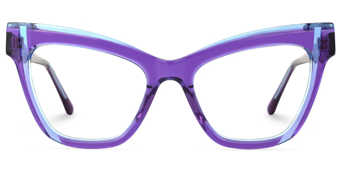 Saucie Cateye Purple Frame Glasses | Zeelool Optical