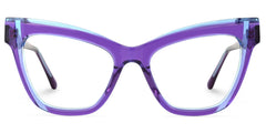 Saucie Cateye Purple Frame Glasses | Zeelool Optical
