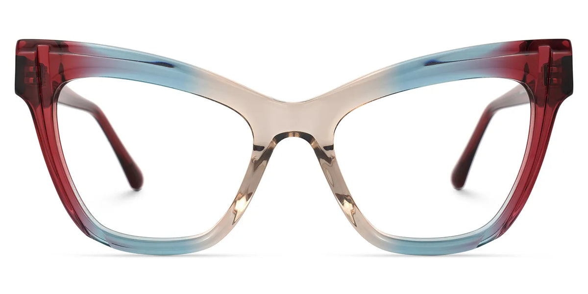 Saucie Multicolor Cat-Eye Frame Glasses | Zeelool Optical