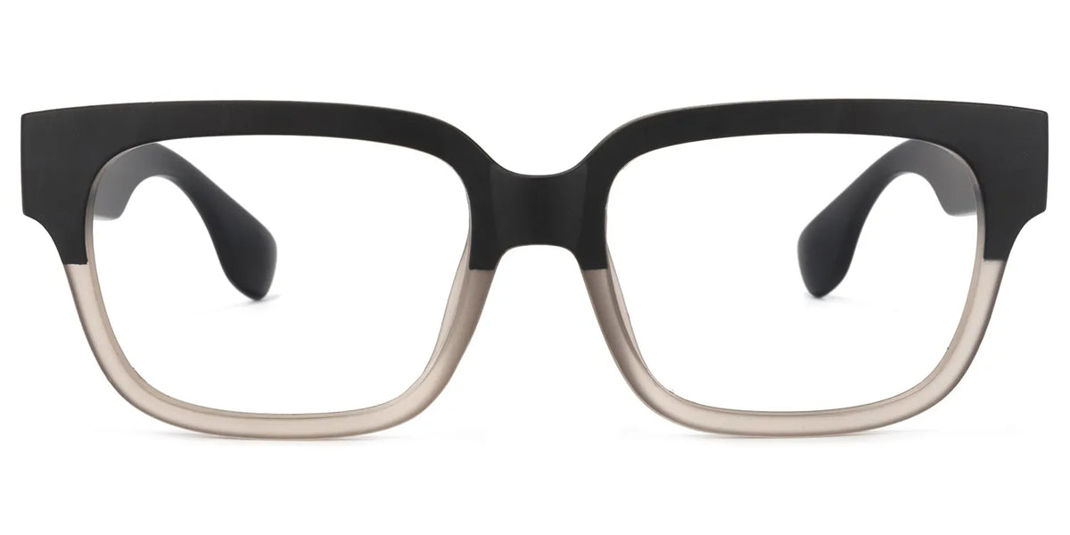 Colin Rectangle Black-Gray Eyeglasses & Glasses Frames