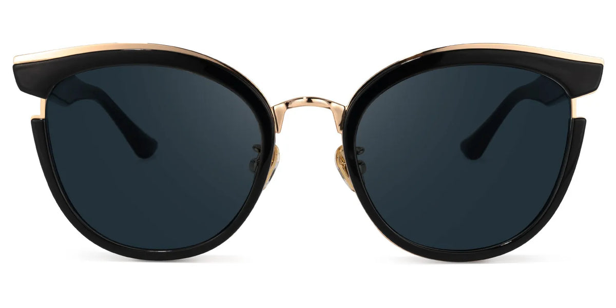 Laraine Cat Eye Black Sunglasses | Zeelool Glasses