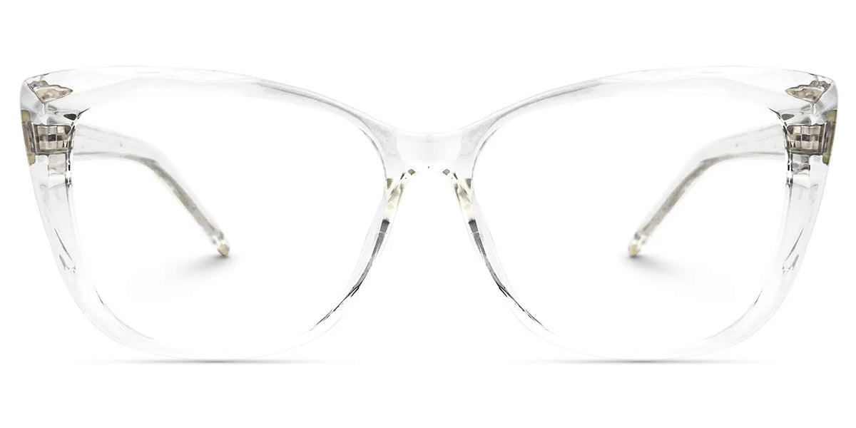 Farris Clear Classy Cat eye Frame Glasses | Zeelool