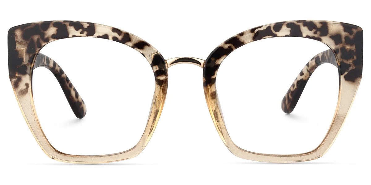 Denis Cat-eye Light Blonde Tortoise Frame Glasses