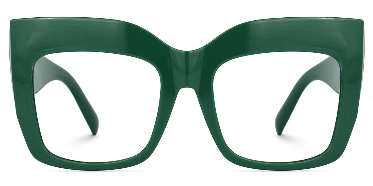 Alberta Cat-Eye Green Frame Glasses | Zeelool