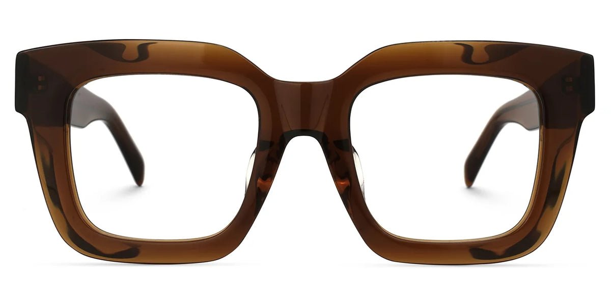 Trinity Square Tawny Glasses | Zeelool Glasses