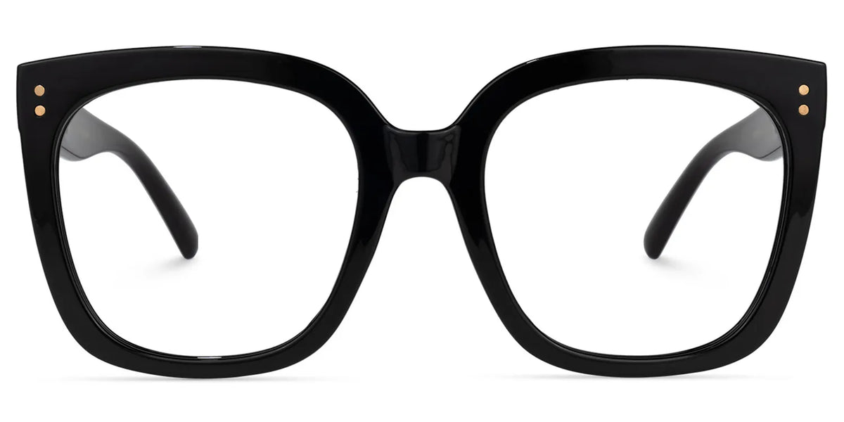 Ebony Square Black Glasses and Eyeglasses