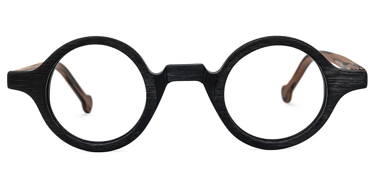Arale Round Black Glasses and Unique Frame