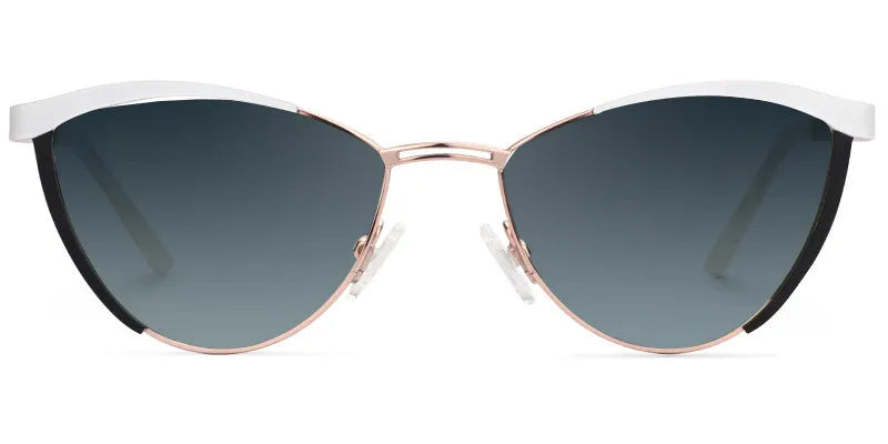 Sydney Cat Eye White Sunglasses | Zeelool Glasses
