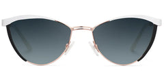 Sydney Cat Eye White Sunglasses | Zeelool Glasses