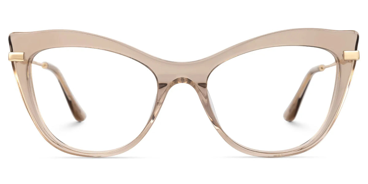 Indira Cat Eye Beige Glasses | Zeelool Glasses