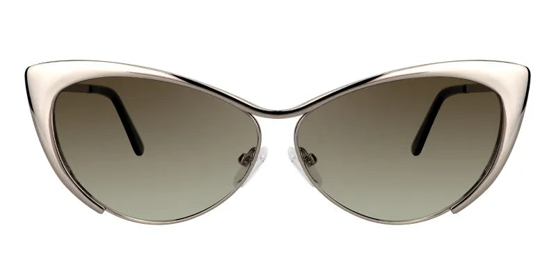 Ellen Cateye Silver Sunglasses | Zeelool Glasses