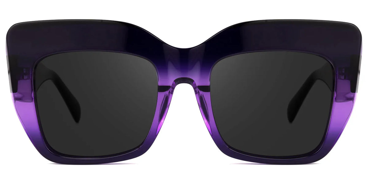 Charmaine Cat Eye Dark-Purple Sunglasses