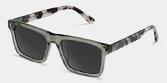 Rectangle Gray Green Eyeglasses- Henry Acetate Frame Glasses