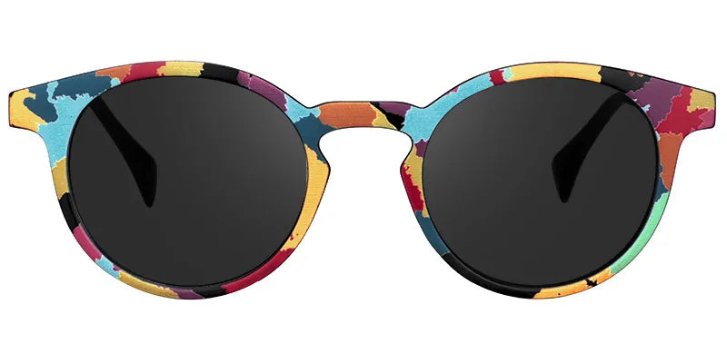 Street-Artist Round Colorful Sunglasses | Zeelool Glasses