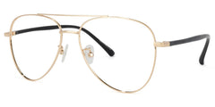 Paige Aviator Gold Glasses | Zeelool Glasses