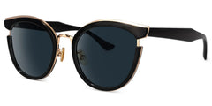 Laraine Cat Eye Black Sunglasses | Zeelool Glasses