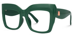Alberta Cat-Eye Green Frame Glasses | Zeelool